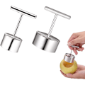 Miniatyrbillede 1 af 5: 2 stk. æblekernefjerner, rustfrit stål frugtskiver pærekernefjerner separator sæt, æblekernefjerner værktøj til køkken frugtringer, tykkere skarpt blad