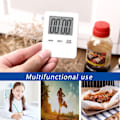 Miniatyrbillede 5 af 5: 4 stk. Digitalt køkkentimer Mini magnetisk køkkentimer LED nedtællingstimer til madlavning, spil, madlavning, motion.