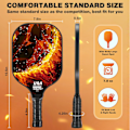 Miniatyrbild 5 av 5: Fiberglas pickleball racket utomhus sport is handduk set