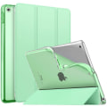 Miniatyrbild 1 av 5: iPad 10.2 Fodral (Grön, iPad ingår ej) för 2021 iPad 9:e generationen/2020 iPad 8:e generationen/2019 iPad 7:e generationen, Mjukt matt baksida med 10,2\" iPad-ställ