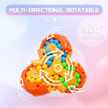 Miniatyrbilde 3 av 5: 3PC 3D-puslespill magisk kubebønneleke, roterende fingerspeed kubeleke for voksne, praktisk spinner fidget-leke, jul, bursdag, nyttårsgave for barn A