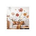 Miniatyrbillede 1 af 5: 120x40cm Vægstickers Have Fleur Boho Vægmaleri Stickers Blomsterstickers Akvarel Urteplante Til Soveværelse Væg