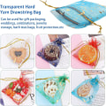 Miniatyrbillede 3 af 5: 100 stk. organza gaveposer (blandet farver), 7x9cm måne stjerne organza poser, mesh gaveposer, smykke gaveposer med snøretræk, jule slikpose