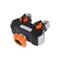 Miniatyrbillede 4 af 5: Vandtætte slangefittings 1 stk. 2-vejs vandslangeanordning 3/4 tomme/4-vejs med vanding af den landbrugsmæssige haneventil (farve: farve: 2 wa