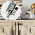 Miniatyrbild 4 av 5: Dörrlås, 4-pack rostfria stålskjutlås, hållbara små plattlås
