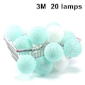 Miniatyrbillede 1 af 3: Bomuldsspule Feelygter Led Batteridrevet Snor Fe