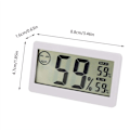 Miniatyrbild 5 av 5: Digital hygrometertermometer, hushållstermohygrometer LCD-skärm Temperatur Fuktighet Tidsinspelare Monitor 2-i-1 mätare