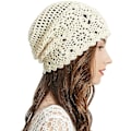 Miniatyrbilde 1 av 5: Vår/høst Beanies Håndlaget Heklet Slouchy Beanie for Kvinner