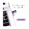 Miniatyrbillede 5 af 5: Parti med 2 (32g, rød/lilla) USB-nøgle 32 GB USB 2.0 Flash Drive Drev Nøgle USB Drejelig Med Snore Gave Til Børn og Venner