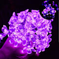 Pikkukuva 4 / 5: Aurinkokäyttöinen ulkovalosarja 50 LED-kukkajouluvaloa pihan ja puutarhan koristeluun (värikäs)