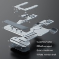 Miniatyrbilde 2 av 4: Ultra-tynn skrivebordsstativ for telefon (1 stk, sølv)