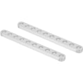 Pikkukuva 1 / 5: Pari litteitä alumiiniprofiileja 10 reiällä robottitarvikkeeksi 4x8x80mm 3102-0010-0080