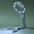 Miniatyrbillede 2 af 5: LYS LAGNE, 10x 30x fodmærke med lys 18 LED, variabel intensitet forstørrelsesglaslampe