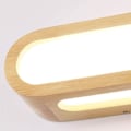 Miniatyrbillede 4 af 5: Væglampe LED i massivt træ Væglampe Indendørs Væglampe Stue Soveværelse Trappe Badeværelse Væglampe Varm hvid (55 cm)