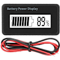 Miniatyrbild 1 av 5: LCD Strömdisplay Strömmodul LCD Litium Litiumbatterinivå.