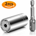 Pikkukuva 1 / 5: Yleisavain yleisavain yleisavainhylsy yleishylsy korjaus korjaustyökalut työkalut pihdeille 7-19mm adapterilla, 4821mm