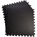 Pikkukuva 2 / 4: Kuntosali lattiamatto 12 suojaavalla vaahtomuovilevyllä 63 cm x 63 cm musta