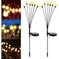 Miniatyrbillede 2 af 5: 6-pak LED solcellehavelamper, Firefly solcellehavelamper, udendørs dekorative solcellelamper