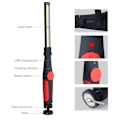 Miniatyrbillede 3 af 5: Lot med 2 COB arbejdslygter 15 W 700 Lumens 3000 mAh - Rød