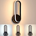 Miniatyrbilde 1 av 5: 12W Innendørs LED-vegglampe, dimbar vegglampe 330° roterbar moderne designbelysning for soverom hjem korridor stue trapp [Energi