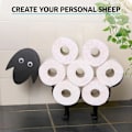 Miniatyrbild 5 av 5: Förvaring papper toalett toalettdörr rullar får rullar toalettpapper Deco wc dörr toalettdörr original toalettförvaring reserv toalettpapper