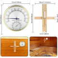 Miniatyrbild 2 av 5: Bastutermometer Hygrometrar och Timglas, Betterlife 15 Minuters Timer 2 i 1 Basturum Termometer Hygrometer