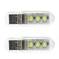 Miniatyrbillede 1 af 4: USB-læselampe, mini bærbar LED-nattelys, nøglering-læselampe, egnet til udendørs drevet campinglys