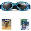 Pikkukuva 1 / 5: M-Dog Goggles, lemmikkieläinten aurinkolasit, taitettavat koiranlasit UV-suojalla (sininen)