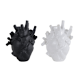 Miniatyrbillede 5 af 5: Sort Hjerteformet Blomster Vase Harpiks Vase Tørrede Blomster Vas Potte Krop Skulptur Desktop Ornamenter Blomsterpotte Hjem Indretning
