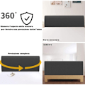 Miniatyrbilde 5 av 5: Sengegavlbeskytter, Sengegavlbeskyttelse Trekk Vaskbar 360 ​​° grå 150cm Passer for en 140-170cm sengegavl