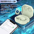 Miniatyrbild 5 av 5: Bluetooth 5.3 Sovproppar - Mini Osynlig Design, Brusreducering, Bekväma för Sidosovare & Träning