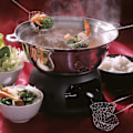 Miniatyrbillede 5 af 5: Sæt med 1 si til fondue og wok - 6,5 cm x 23,5 cm Fondue-skummere