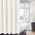Miniatyrbillede 2 af 5: 180x180cm (hvid) Waofset bruseforhæng med metalringe, anti-skimmel badeforhæng, robust badeværelsesforhæng til badekar brusekabine, søm våd