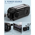 Pikkukuva 2 / 5: Kannettava radio kampi aurinkoradio selviytymisradio am/fm Dynamo USB-C Radio 2500mAh ladattava LED taskulampulla hälytys SOS Pieni Radio Bush ulkokäyttöön C