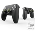 Miniatyrbild 5 av 5: 3 par (6 stycken) - Vit tumgreppset, joystick-lock, analog joystick-lock för Nintendo Switch Pro-kontroller  PS5 / PS4 / Slim/Pro-kontroller