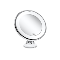Miniatyrbillede 1 af 5: 10x forstørrende makeup spejl med LED lys 1 kugleled 360° justerbar fastgørelse bærbar kosmetisk spejl, til badeværelse, rejse