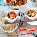 Miniatyrbillede 4 af 5: Dobbelt Raviolimaskine, Automatisk Raviolistøbning, Raviolistøbningssæt Dejpresse og Dumplingform, Automatisk Raviolistøbning, Hurtig og Nem, Mad Gra