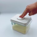 Miniatyrbillede 1 af 5: 1 Liter - Formel Dispenser - Lufttæt beholder med låg til formel, kaffe, korn, mel - Inkluderer ske og nivelleringsstang