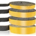 Eldstadstätning, självhäftande flätade tätningar för kamin, eldstad, kaminrör, ugnsdörr, värmebeständig tätning (3mm15mm2.5m)