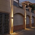 Miniatyrbillede 2 af 5: Sæt med 1 Soveværelse Væglampe, Sort LED Væglampe 7W Varm Moderne Gips Væglampe til Soveværelse Hjem Gang Stue sæt med 1