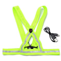 Miniatyrbillede 1 af 3: LED udendørs sports nat løb ridning vest elastisk reflekterende tøj advarsel vest USB opladning lysende stropper