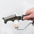 Miniatyrbilde 4 av 5: Spatel i rustfritt stål, multifunksjonelt rengjøringsverktøy for å rengjøre børster og rullebørster