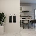 Miniatyrbillede 4 af 5: Sæt med 2 vaskbare vandtætte opbevaringsposer i plastik med foldbar vægstøtte