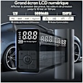Miniatyrbilde 2 av 5: 6000mAh mini elektrisk luftpumpe, bærbar luftkompressor-inflator 150PSI trådløst dekk med digital LCD-skjerm, elektrisk sykkelpumpe med LED-lampe for m