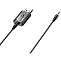 Pikkukuva 4 / 5: 1 Bluetooth 5.0 Bluetooth-lähetin ja -vastaanotin, USB langaton audioadapteri 3,5 mm:n audiokaapelilla, alhainen latenssi, integroitu mikrofoni, autoon,