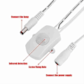 Miniatyrbillede 2 af 3: Bevægelsessensor, 6V-24V Bevægelsessensor Afbryder, 5A 12V Pir Sensor Afbryder, Justerbar Forsinkelsestid, til LED-belysning (Hvid)