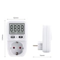 Miniatyrbilde 3 av 5: Wattmeter 230 V/16 A, Wattmeter Energimåler, Energiforbruksmåler Elektrisk forbrukskontroller med LCD-skjerm