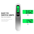 Miniatyrbild 5 av 5: Grå, Elektronisk Bagagevåg, Digital Resevåg, Bärbar Våg för Resväskor, Väskor, MAX 50 kg / 110 lbs, Bakgrundsbelyst LCD-display, Tarafunktion