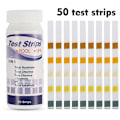Miniatyrbillede 1 af 4: Teststrimler, 5 i 1 Swimming Pool SPA Teststrimler, Restklor/PH-værdi/Alkalinitet/Vandhårdhed Teststrimler, En flaske med 50 strimler