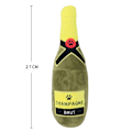 Miniatyrbillede 2 af 5: Plush Hundelegetøj Pet Kvækkende Trykt Champagne Tequila Flaskeformet Legetøj Hund Bidresistent Rens Tænder Tyggelegetøj Kæledyr